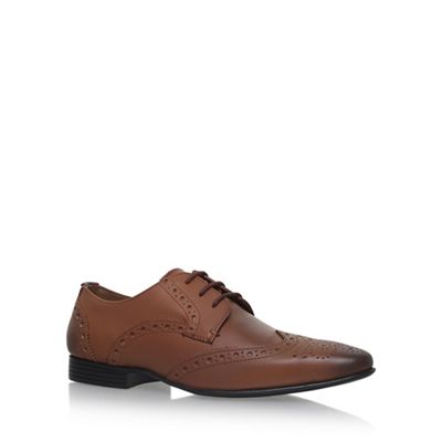Brown 'Kenford' flat lace up brogues